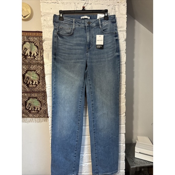 Nine West Sculpting Denim Women's Slim Straight  High-Rise Jeans Size 8. NWT - Picture 1 of 8